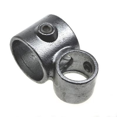 China Handrail Galvanized Clamp Fittings Greenhouse Head Fittings Quick Clamps Pipe Clamp Fittings for sale