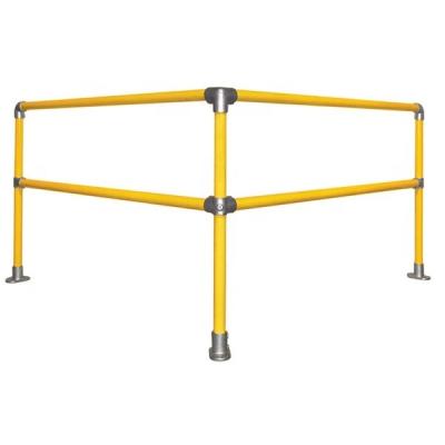 China Yellow Powder Coated And Galvanized Kwik Steel Pipes Security Pipes Structure Pipe Railings for sale