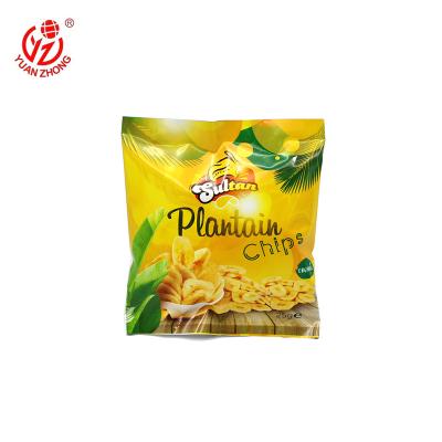 China Factory Hot Sale Yuanzhong Moisture Proof Back Seal Heat Sealing Food Grade Retail Packaging Bag For French Fries for sale