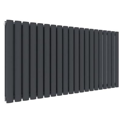 China Designer Horizontal Double Anthracite White Double Heater Radiators Water Heating Oval Column Panel for sale