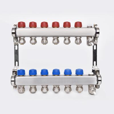 China Refrigeration and Heater Parts DOZ- 304 Stainless Steel HVAC Manifolds Hose Manifold Under Floor Heating for sale