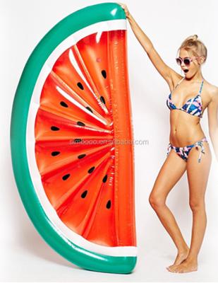 China Sea Manufacturer's Direct Selling PVC Inflatable Half - Piece Watermelons Are Hot Water Toys Watermelon Swimming Floating Bed for sale