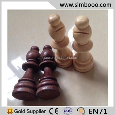 China Education; Fun Wooden Chess Pieces With Low Fiber Chess Pawns for sale