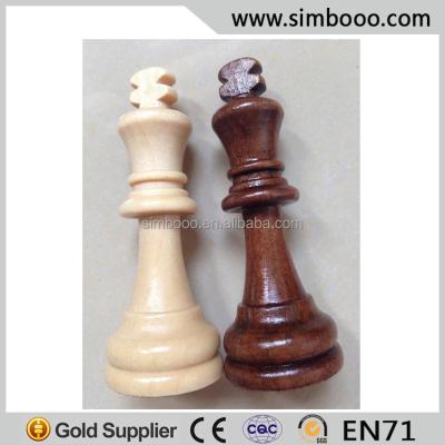 China Education; Fun Two Colors Wooden Chess Pieces For Sale Manufacturer for sale