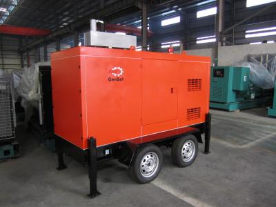 China Mobile Trailer Mounted Generator 40KW / 50KVA With Silent Canopy And Fuel Tank for sale