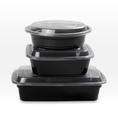 China Wholesale disposable bento lunch box plastic tiffin food container with lid take out disposable lunch bento box for sale