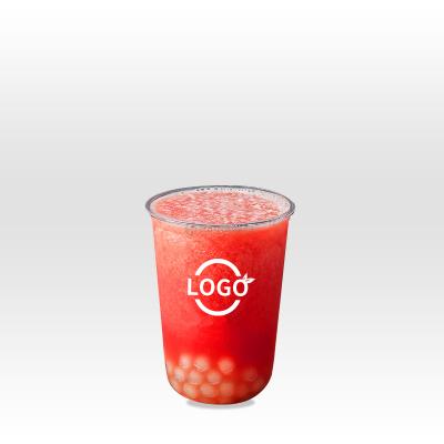 China Wholesale Disposable Eco Friendly Stored Biodegradable Yogurt U Shape 16oz Plastic Reusable Plastic U Shape Cup for sale