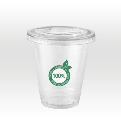 China Best Selling Eco Friendly Disposable Pla Milkshake Cup Ice Maker 24 Ounce Cold Drinking Lid 700Ml Compostable PLA Cups for sale