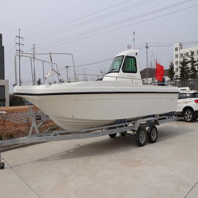 China High Quality Cheap Fiberglass Fishing Boat Price Fishing Boat 150HP Gasoline Engine for sale