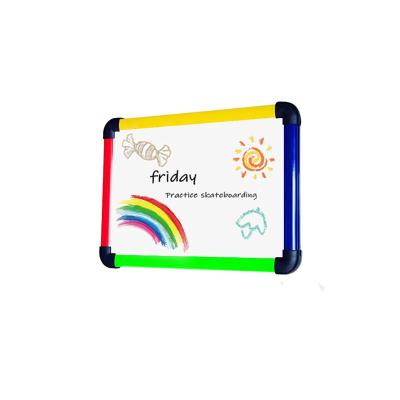 China School/Office/Home Teaching Wholesale Factory Outlet Cute Children Painting Colorful Plastic Frame Mini Customized Dry Erase Board for sale