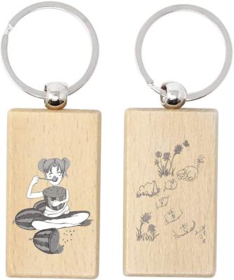 China Hot Selling Wholesale Custom Gift Personalized DIY By Promotion Gift Design Printing Engraving Name Blank Wooden Key Chain for sale