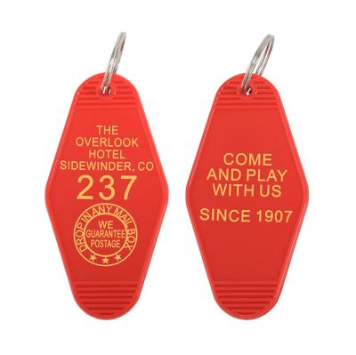 China Promotion Gift Logo Acrylic Toy Keychain Hot Stamping Custom Rhombic Acrylic Key Chain For Student for sale