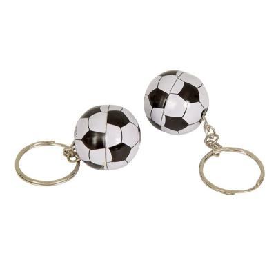 China Promotion Gift Customized 2D / 3D Craft Souvenirs Rubber Soft Soccer PVC Sports Fitness Ornaments Party Bag Filler Football Team Key Ring for sale