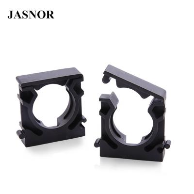 China Conduit Pipe Fixed Nylon Plastic Flexible Corrugated Clamp Bracket for sale