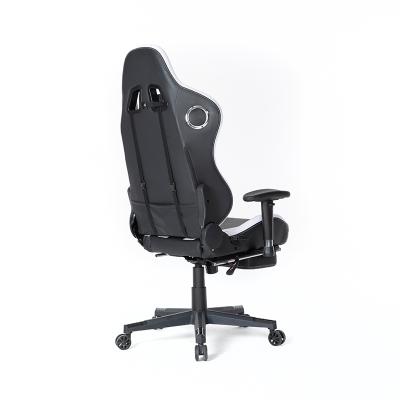 China Modern Bedroom Swivel Armrests 2D Office Gaming Leather Recumbent Chair With Footrest for sale