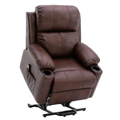 China Luxury Leather Massage Recliner Sofa with OKIN Mechanism for Living Room Modern Style Wireless Control Massage Sofa for Home Office for sale