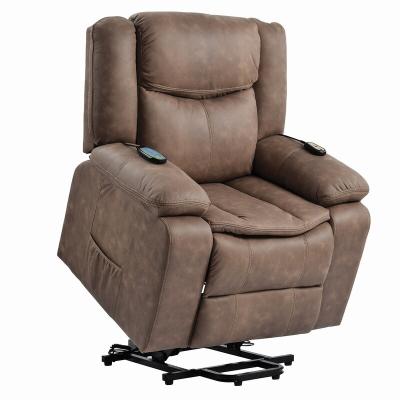 China Modern Style Electric Lift Chair Sofa Home Office Leather Recliner Massage Electric Sofa Chair Heat Function Reclining Chair for sale