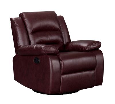 China Popular Recining Swivel Chair Massage Manual Lazy Rocking Leather Sofa QL-314 for sale