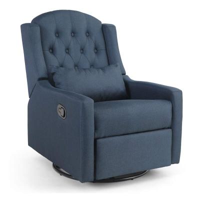 China Leisure Classic Indoor Recliner Massage Design Comfortable Swivel Rocking Sofa Chair Fabric Recliner Sling Sofa for sale