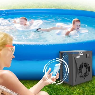 China WIFI Outdoor Control R32 Mini Swimming Pool Air Source Heat Pump Water Heaters For Household Commercial for sale