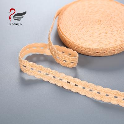 China Elastic Picot Lingerie Trim Edge Band Polyester Stretch Seam Nylon Strap For Garment for sale