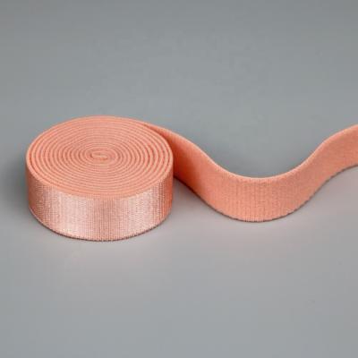 China Comfortable Strength Bra Strap Elastic Factory 15mm Stain Nylon Elastic Smooth Spandex for sale