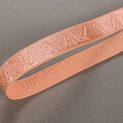 China 18mm elastic or customized width your logo design color jacquard elastic band for bra for sale