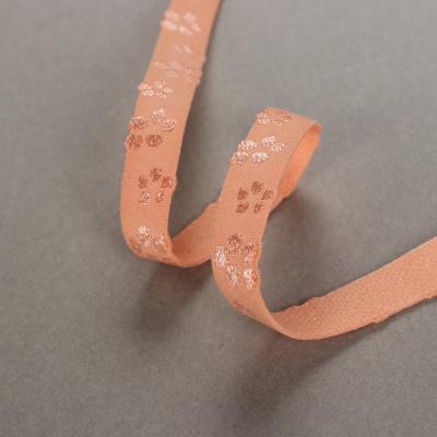 China Beautiful glue or jacquard even design OEM drop elastic your logo style bra elastic band for sale