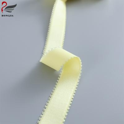 China Factory Customized 23MM 18MM 20MM Nylon Spandex Picot Bungee Elastic for sale