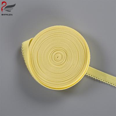 China Elastic maker can make your design picot edge crimping elastic for underwear panties sewing for sale