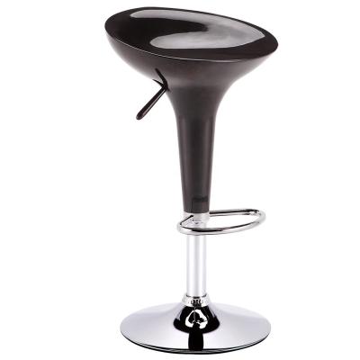 China Contemporary Modern PP Plastic Stainless Steel Metal High Stool Bar Chair for sale