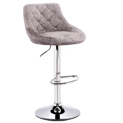 China Modern Design Contemporary Luxury Velvet Stainless Steel Traditional Bar Chair for sale