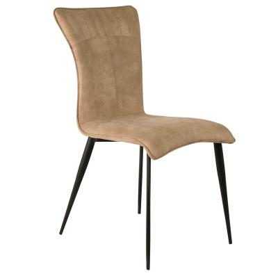 China Contemporary Faux Leather New Design European Style Stackable Dining Chair for sale