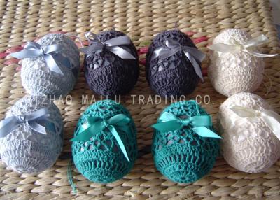 China Acrylic Crochet Christmas Ornaments Decoration , 6cm Hand Crochet Easter Eggs for sale