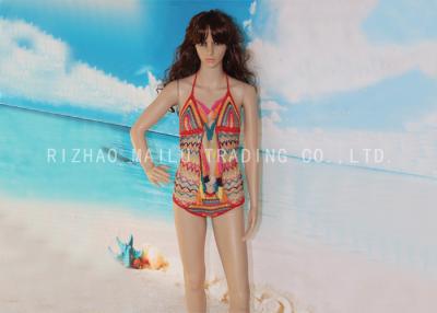 China Colorful Strappy Stretch Crochet Bikini Swimsuit Tassels Crochet One Piece Swimwear for sale