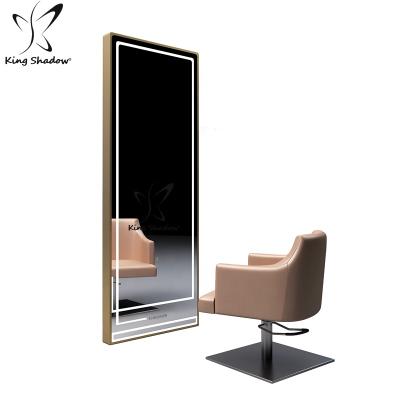 China Durable Hair Salon Equipment Makeup Mirror Salon Station With Mirror And Stool for sale