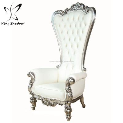 China Cheap wedding chair professional white hotel throne chair hotel quuen pedicure chairs event sofa for sale for sale