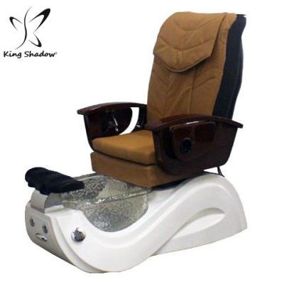 China Kingshadow Comfortable Comfortable Relax Foot Spa Pedicure Stools With Massaging Pedicure Basin for sale