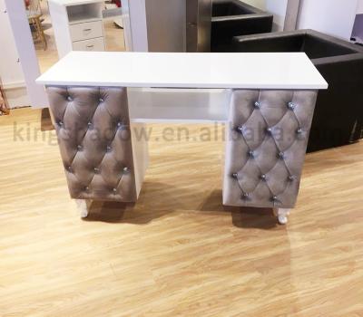 China Commercial furniture beauty salon furniture set nail bar nail desk table salon manicure table for sale for sale