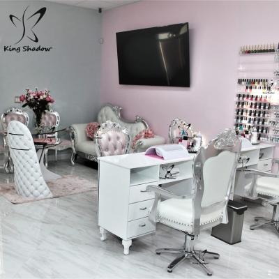 China Durable salon manicure beauty tables nail spa luxury pedicure nail table for sale for sale