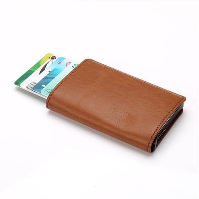 China Promotional fashion pop up card holders rfid with card slot for man for sale