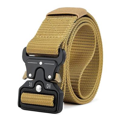 China Aluminum Alloy Outdoor Tactical Lightweight External Belt Pin Buckle Elastic Belt Armor Customized With Logo for sale