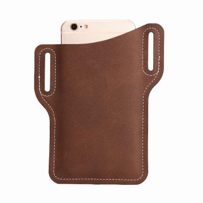 China 2020 Wish Amazon Wish Popular PU Mobile Phone Belt Case Mobile Phone Pocket Waist Artificial Leather Wallet For Men for sale