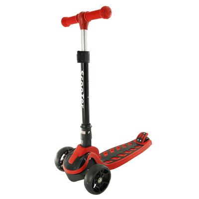 China PU Kids Kick Scooter Toy Quick Disassembly 3-Wheel Adjustable Flashing Scooter Wheel Foot Scooter Kids Outdoor Sport Skateboard for sale