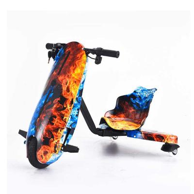 China Best Selling Rubber Electric Drift Scooter For Kids Gift Fisherman 3 Wheel Park 3 Speed ​​Drift Kart Square Ride On Toy for sale