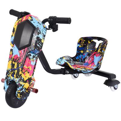 China OEM Plastic Electric Drift Scooter For Kids Christmas Gift Popular Fisherman 3 Wheel Park 3 Speed ​​Drift Kart Ride On Toy for sale