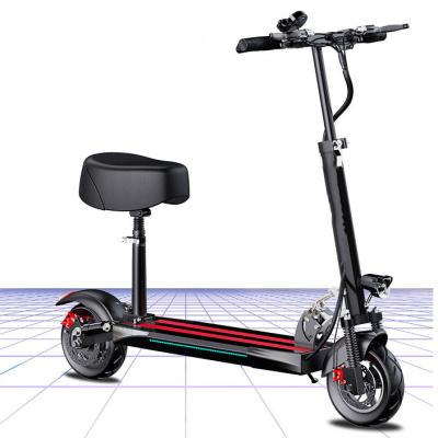 China 2021 500W 48V Large Power Two Wheels Lithium Battery Unisex Electric Scooter Mini Size 10 InchFoldable Kick Electric Scooter for sale