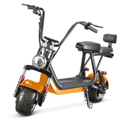 China Wholesale Factory Price Mini Size Harley Electric Motorcycle Scooter 800W Lithium Battery Tire Electric Tire Car Citycoco for sale