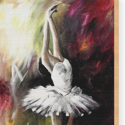 China Hot Sale Environmental Materials DIY Reproduction Oil Painting By Numbers Picture Ballet Girl Drawing African Women On Canvas for sale