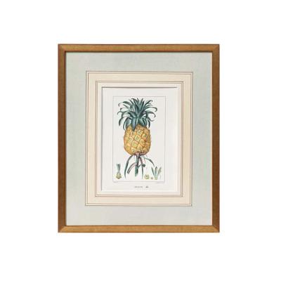 China Portable Pineapple Classic Customize Natural Wood Finish Picture Poster Hanger Frame For Home Wall Decoration for sale